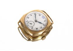A 9ct gold gent's wrist watch, inscribed verso "Long Service Award" dated 1938, AF