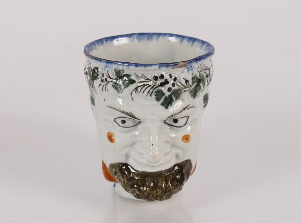 A late 18th Century Pratt ware pottery mug depicting Bacchus and a rare railwayana interest - Image 2 of 10