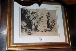 William Strang, "The Tinkers" etching