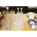 A quantity of various cut glass table ware to incl