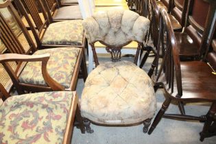 A Holland & Sons floral upholstered chair