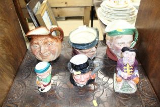 A Beswick character jug "Scrooge" and a Royal Doul