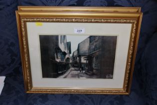 Kevin Platt, coloured print "Shambles I" and anoth