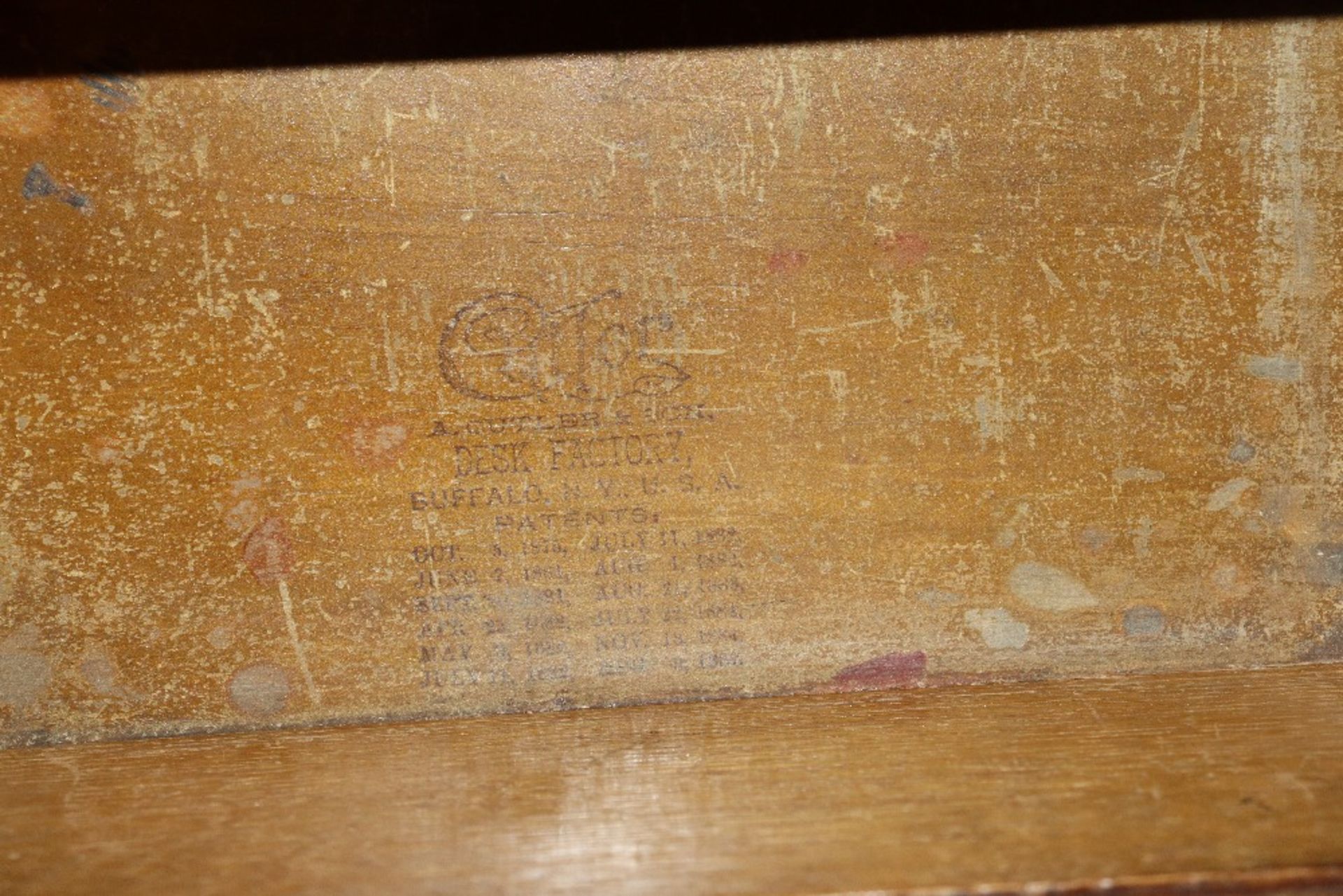 An oak twin pedestal roll top desk - Image 4 of 4