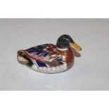 A Royal Crown Derby paperweight in the form of a d