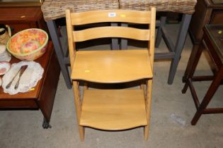 A Stokke Tripp Trapp chair