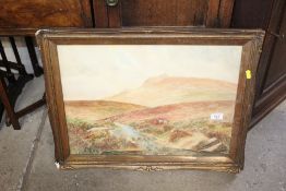 A pair of watercolour landscape studies, signed to