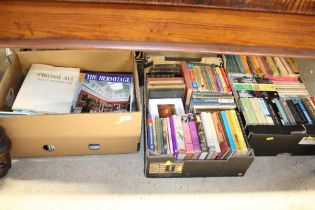 Four boxes of various books