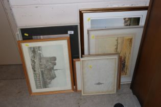 A quantity of various prints, watercolours etc.