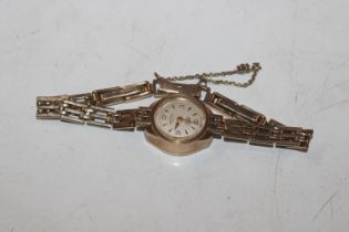 A ladies Rotary 9ct gold cased wrist watch, with 9