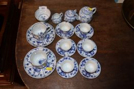 A Meissen style doll's tea set AF