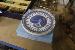 Three Wedgwood Royal Commemorative plates and boxe