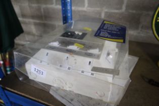 A boxed 'The Readyboard' three socket RCD electric