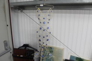 A hanging mannequin