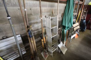 A quantity of tools to include shovel, digging for