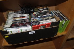 A box containing X-Box 360 games, Play Station 3 games to include Call of Duty Modern Warfare 2