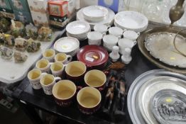A quantity of various bone china tea ware, coffee