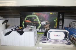 A Racing Mano and headset