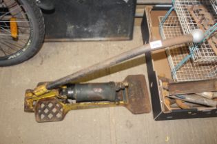A vintage Dunlop Minor compression cylinder air pump