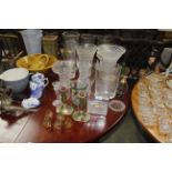 A collection of miscellaneous cut and other glass