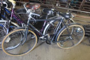 A BSA bicycle with front and rear mudguards, bicyc