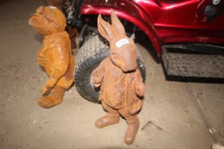 A cast iron statue in the form of Mr Rabbit (130)