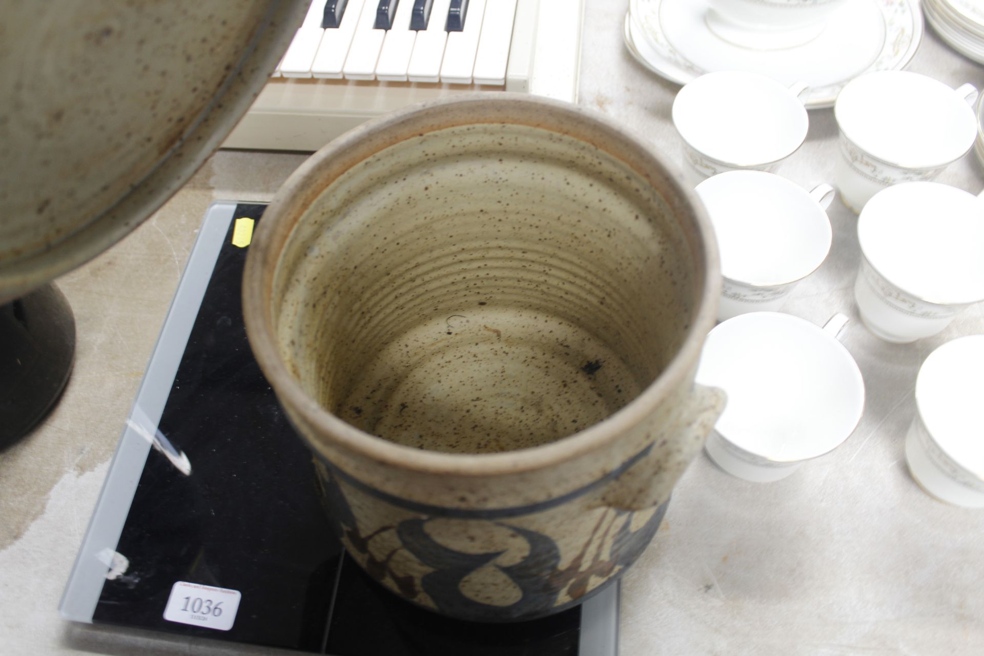 A set of scales and a Studio Pottery jar and cover - Image 2 of 2