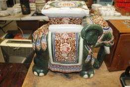 A china elephant stand