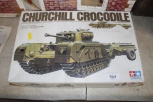 A boxed Churchill crocodile kit