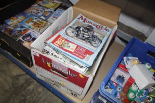 A box of 'Classic Motorcycle' magazines