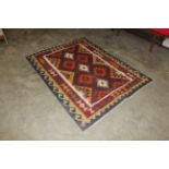 A Maimana Kilim rug approx. 6'5" x 4'9