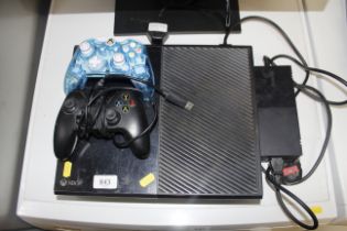 An X-Box 1 with controls