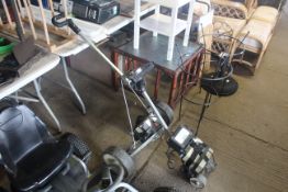 A Hill Billy electric folding golf trolley with sp