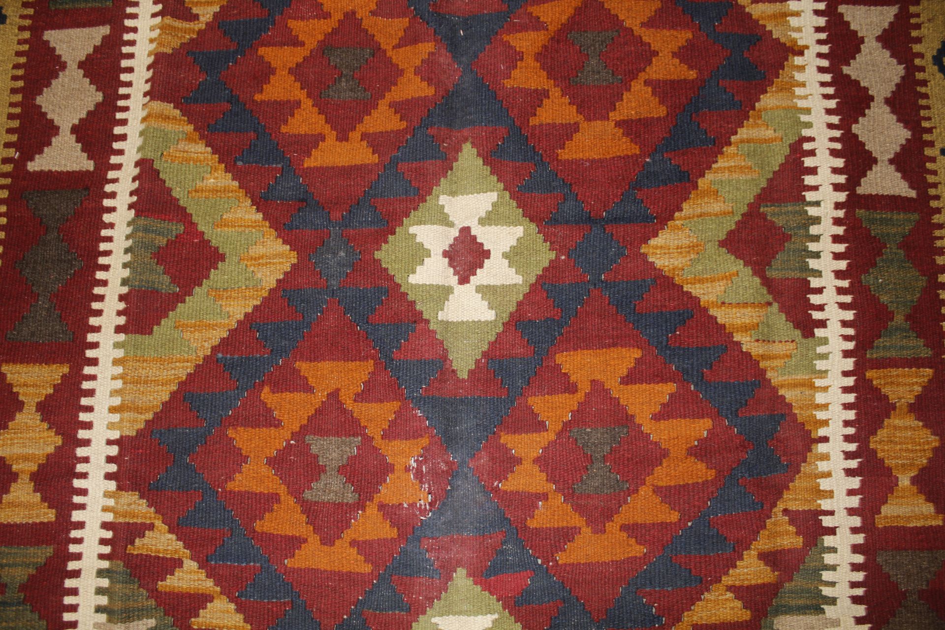 A Maimana Kilim rug approx. 6'5" x 4'9 - Image 2 of 3