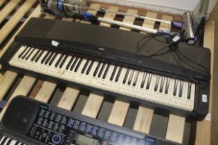 A Yamaha electric keyboard