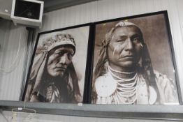 A pair of photographs of North American Indians