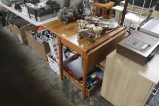 A Formica topped folding kitchen table