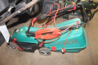 A Bosch Rotak 34R electric lawn mower