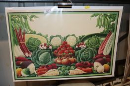 A circa 1930's vegetable advertising lithograph
