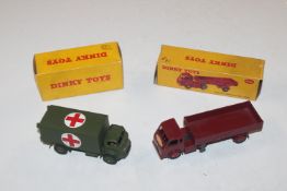 A boxed Dinky toy military ambulance No. 626; and