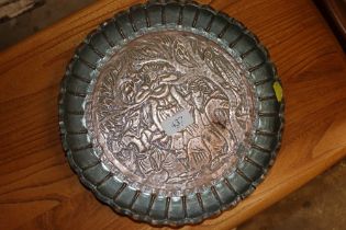 An Eastern copper tray