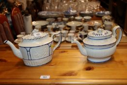 Two early 19th Century biscuit porcelain "Castlefo