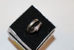 Two small silver rings
