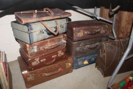 A collection of various luggage