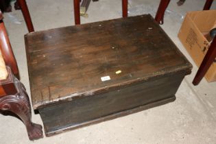 An antique pine trunk