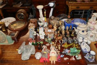 A collection of various wooden and other animal or