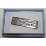 A Hallmarked Sterling silver Macintosh style brooc