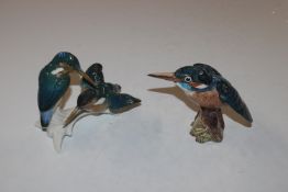 A Beswick model of a kingfisher and a Karl Ens gro