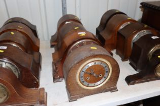 Four 20th Century mantel clocks