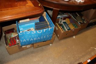 Eight boxes of miscellaneous books